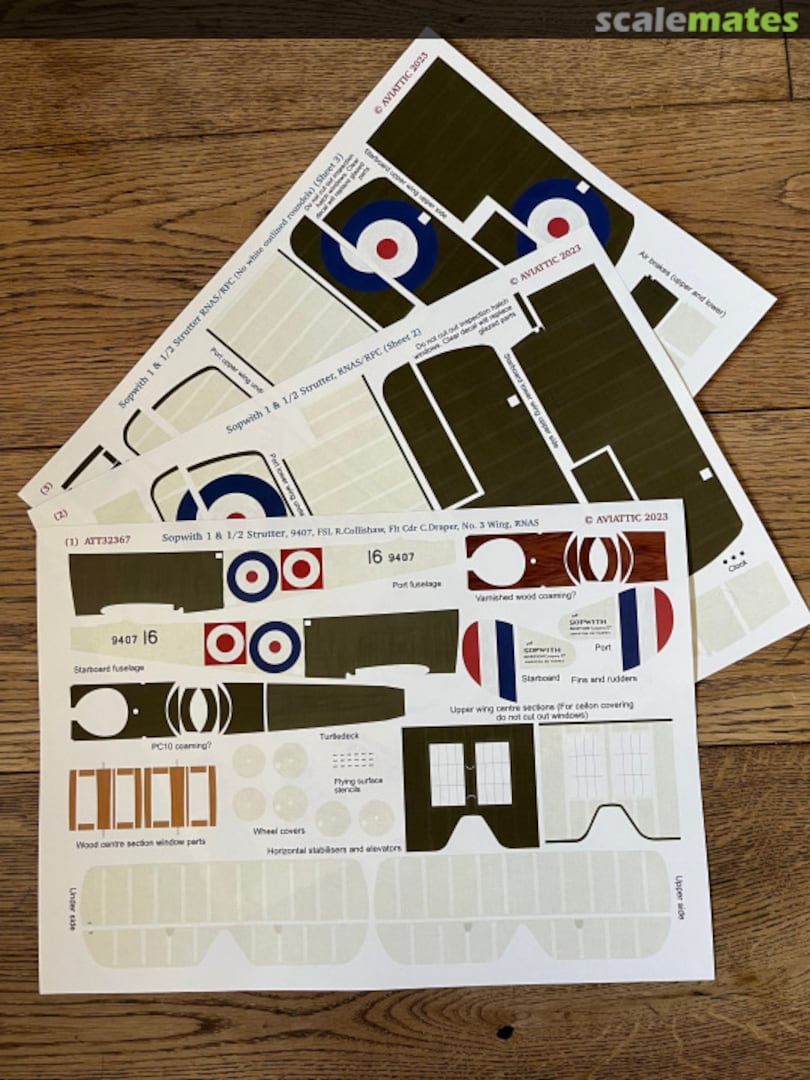 Boxart Sopwith 1 1/2 Strutter 9407 Collishaw/Draper No.3 Wing RNAS ATT32367 Aviattic Boxart Sopwith 1 1/2 Strutter 9407 Collishaw/Draper No.3 Wing RNAS ATT32367 Aviattic