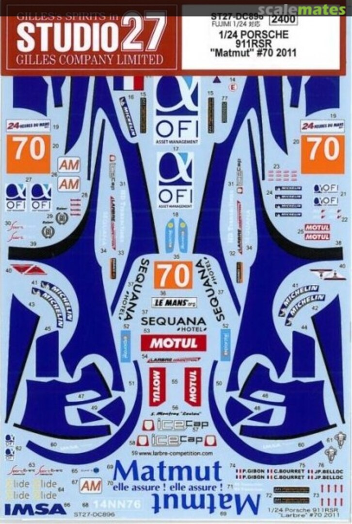 Boxart Porsche 911 RSR ST27-DC896 Studio27 Boxart Porsche 911 RSR ST27-DC896 Studio27