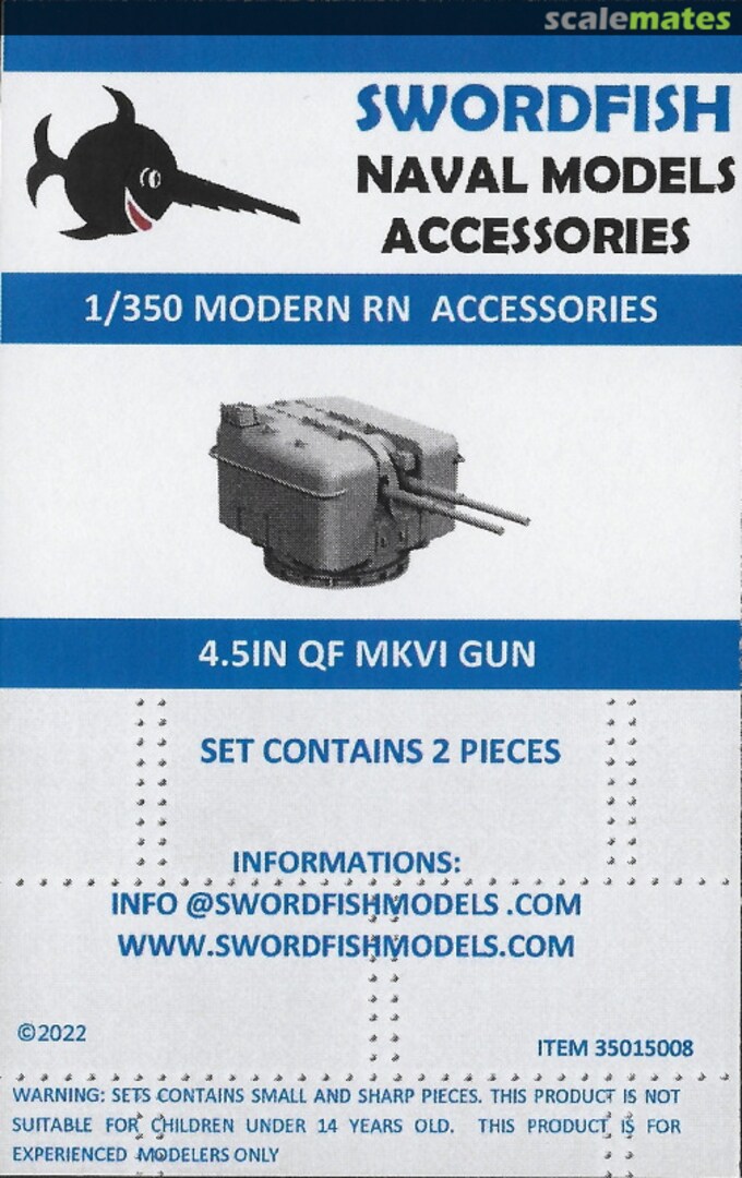 Boxart 4.5in QF MkVI Gun 35015008 Swordfish Boxart 4.5in QF MkVI Gun 35015008 Swordfish