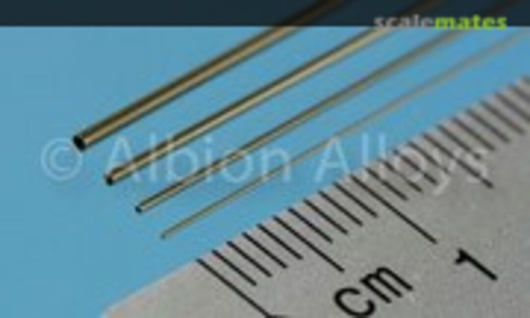No Micro Brass Tube / 0.9mm OD x 0.7mm ID x 305mm L (Albion Alloys MBT09) MBT09