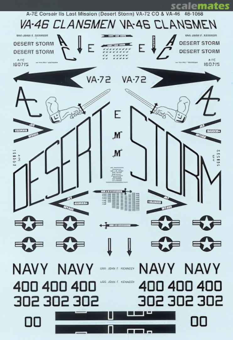 Boxart A-7E Corsair II - Last Mission Desert Storm 48-1068 SuperScale International Boxart A-7E Corsair II - Last Mission Desert Storm 48-1068 SuperScale International