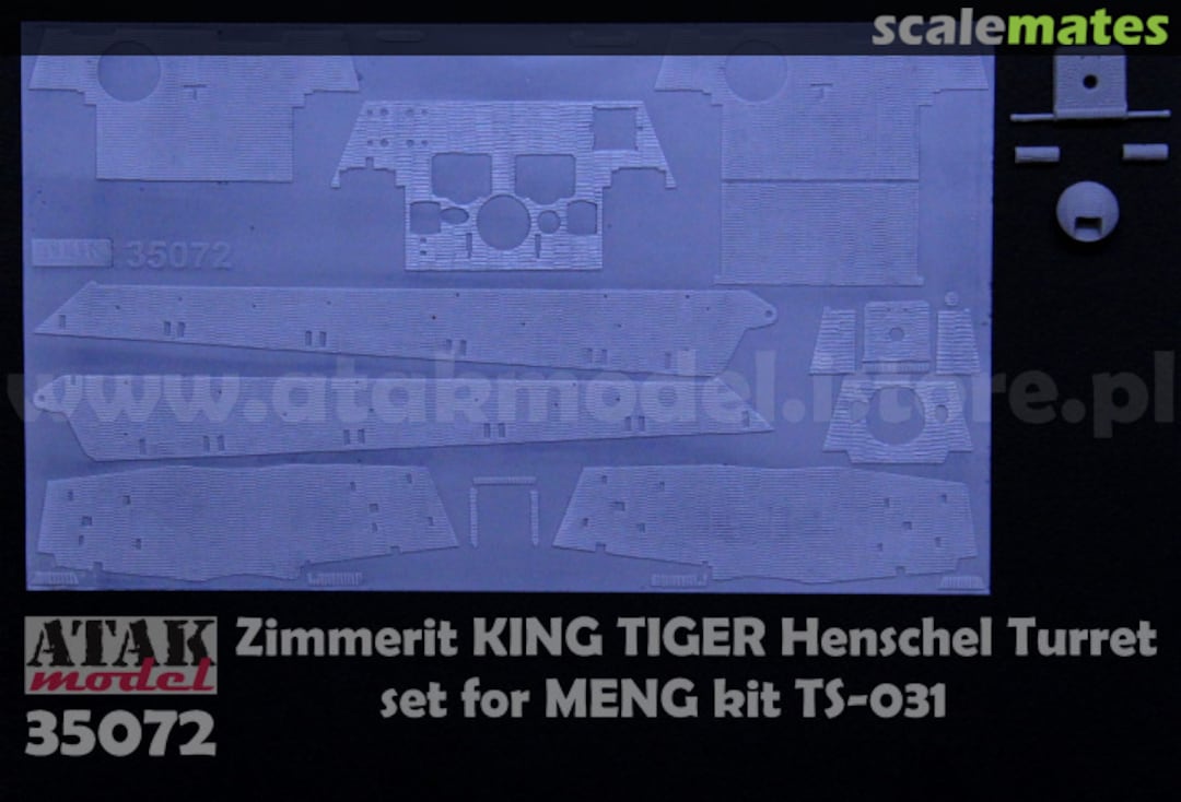 Boxart Zimmerit King Tiger Henschel Turret 35072 Atak Model Boxart Zimmerit King Tiger Henschel Turret 35072 Atak Model