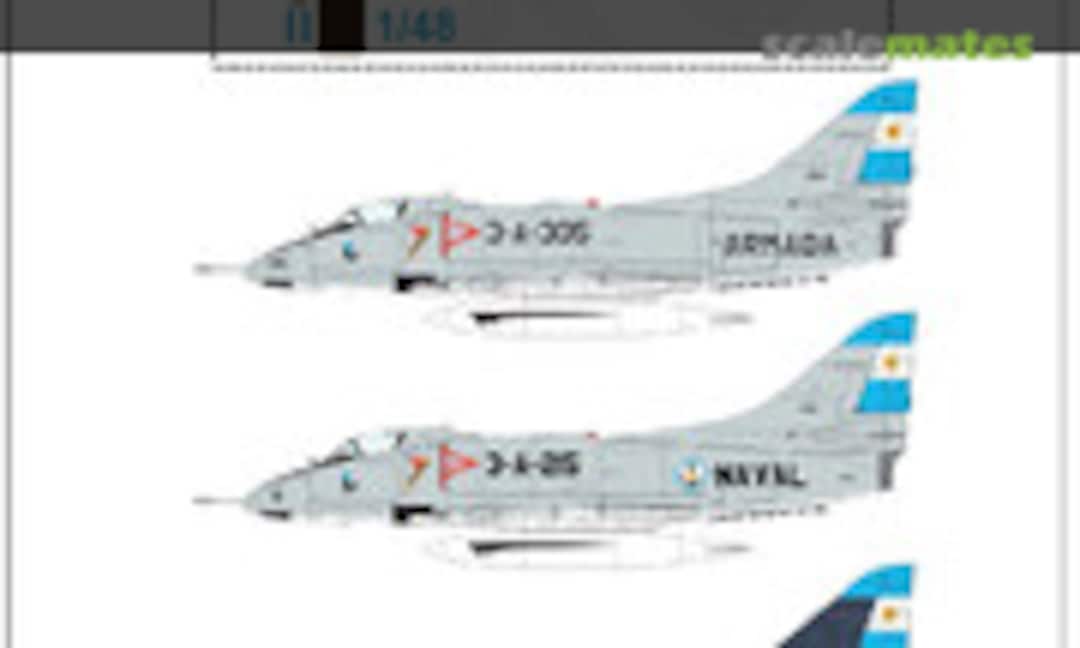 1:48 Douglas A-4Q Skyhawk Armada Argentina (Casa 185 Decals C185D006) C185D006