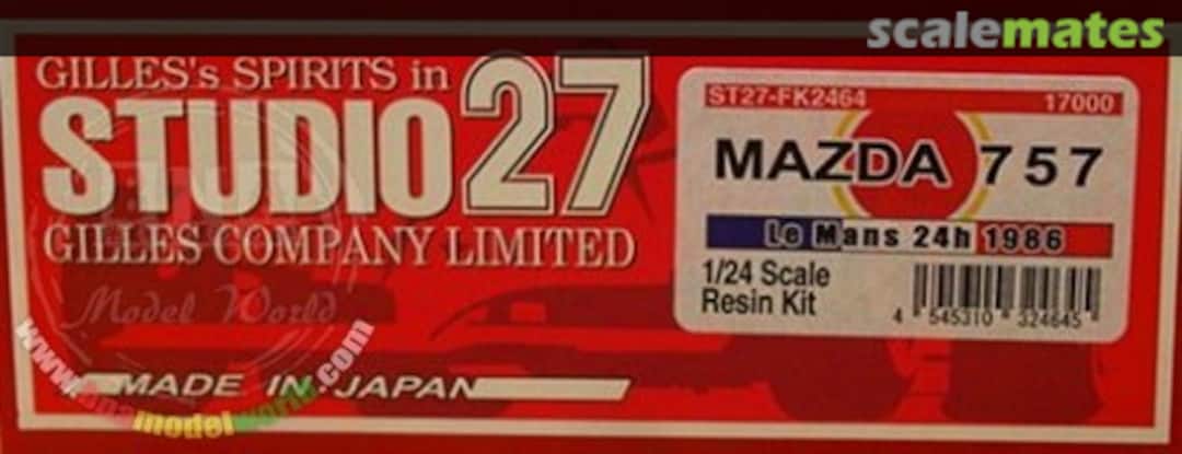 Boxart Mazda 757 LM ST27-FK2464 Studio27 Boxart Mazda 757 LM ST27-FK2464 Studio27