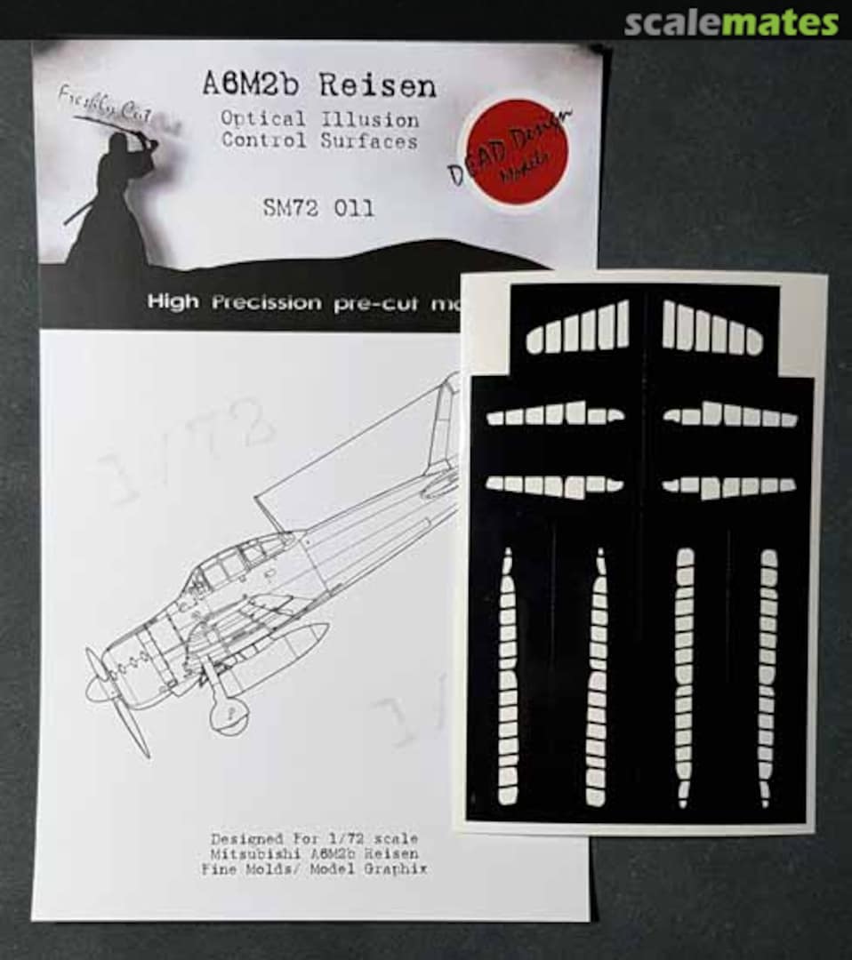 Boxart Mitsubishi A6M2b m.21 Reisen Control Surfaces SM72011 DEAD Design Models Boxart Mitsubishi A6M2b m.21 Reisen Control Surfaces SM72011 DEAD Design Models