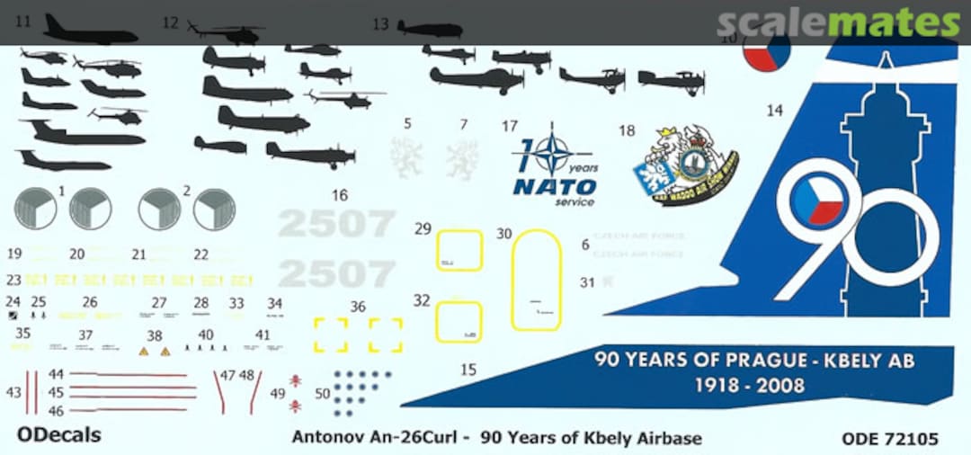 Boxart Antonov An-26 Curl Anniversary Marking ODE72105 ODecals Boxart Antonov An-26 Curl Anniversary Marking ODE72105 ODecals