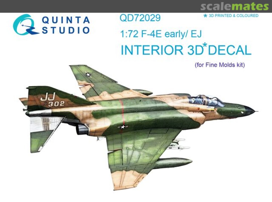 Boxart F-4E early/EJ interior 3D decals QD72029 Quinta Studio Boxart F-4E early/EJ interior 3D decals QD72029 Quinta Studio