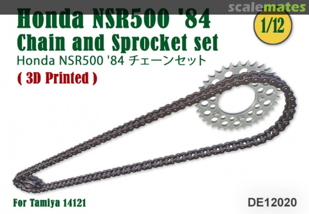 Boxart Chain and Sproket set for Honda NSR500 '84 DE12020 Fat Frog Scale Models Boxart Chain and Sproket set for Honda NSR500 '84 DE12020 Fat Frog Scale Models