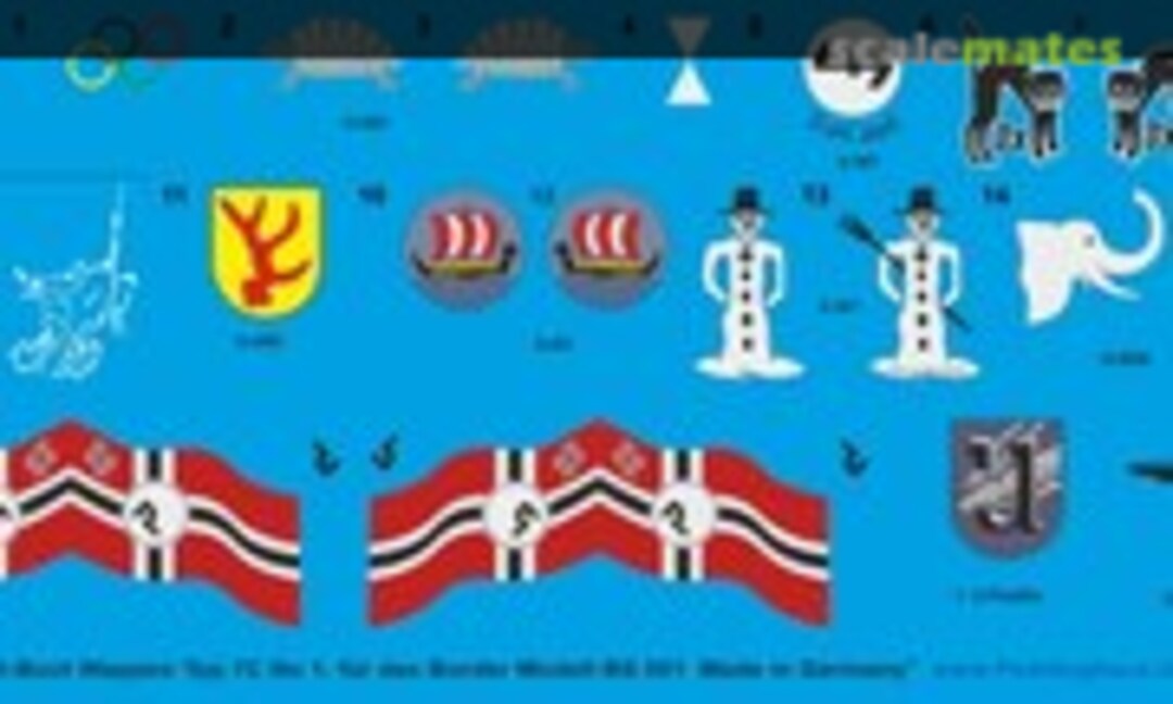 1:35 U-Boot Wappen Typ 7C (Peddinghaus-Decals 35 4185) 35 4185