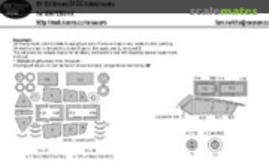 1:72 North-American/Rockwell OV-10А Bronco BASIC kabuki masks (New Ware NWAM1122) NWAM1122