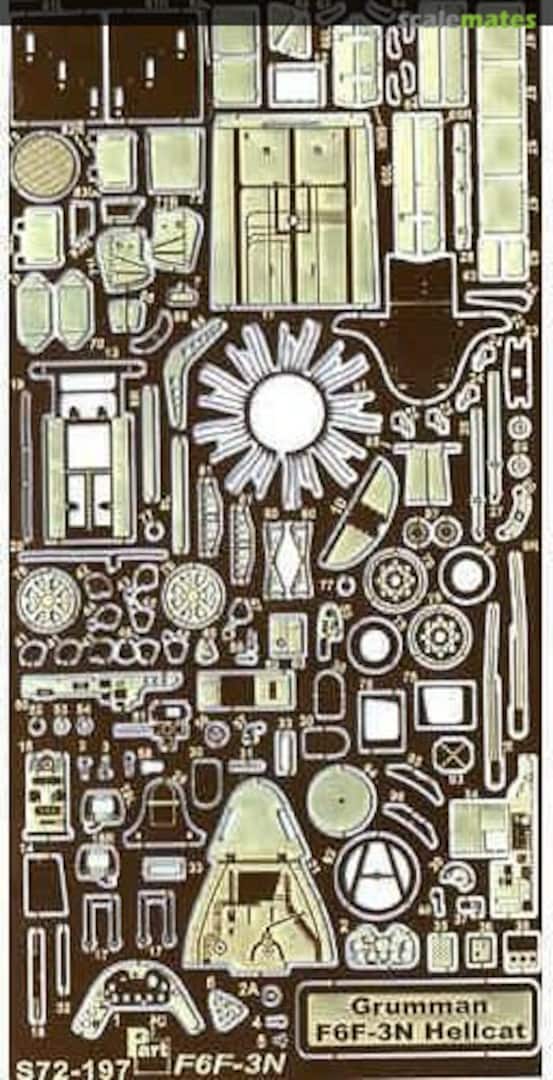 Boxart F6F-3N Hellcat S72-197 Part Boxart F6F-3N Hellcat S72-197 Part