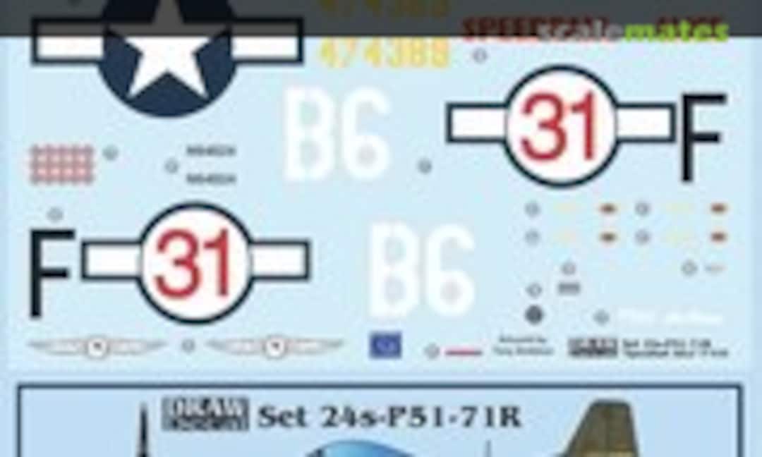 1:24 “Speedball Alice” P-51D Reno Racer (Draw Decal 24-P51-71R) 24-P51-71R