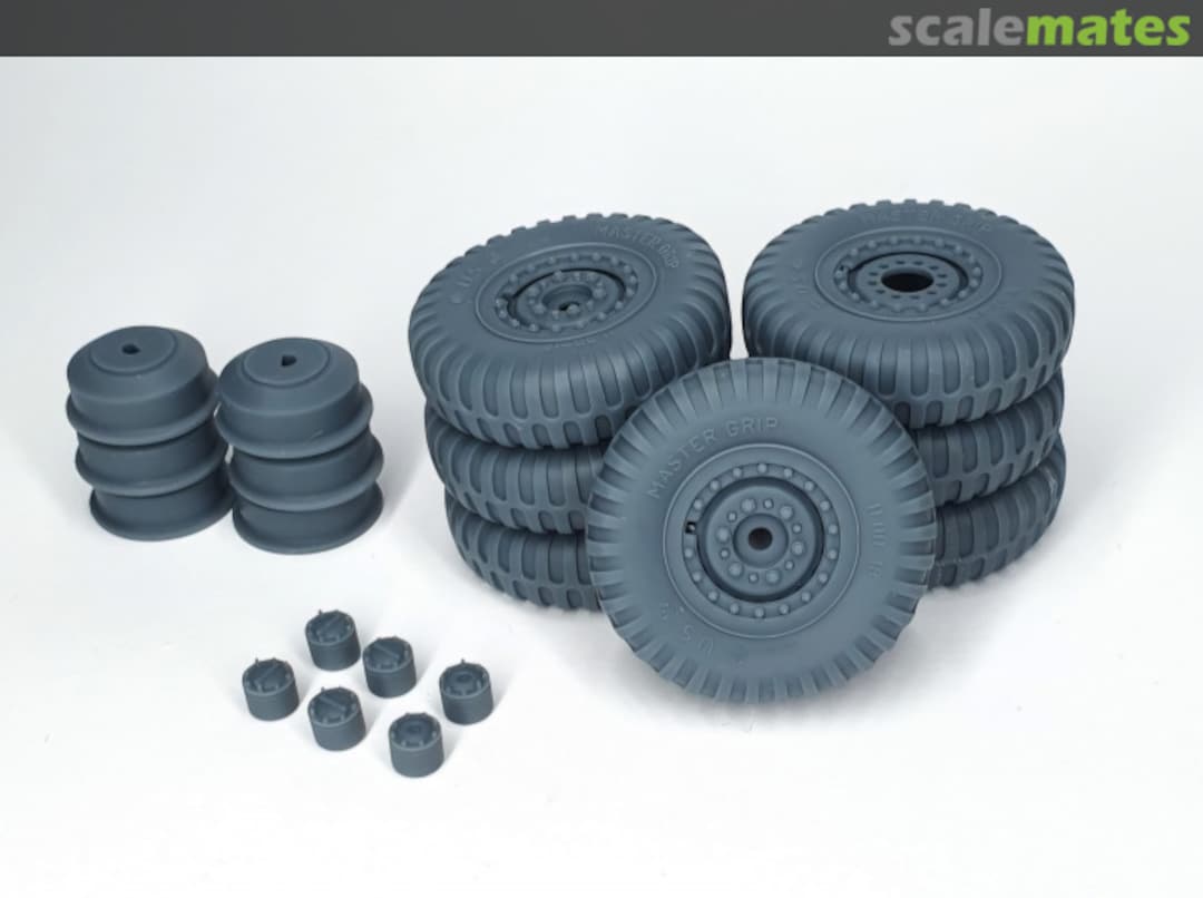 Boxart DUKW road wheels set (weighted) with spare 35-243 Pimp my Miniatures Boxart DUKW road wheels set (weighted) with spare 35-243 Pimp my Miniatures