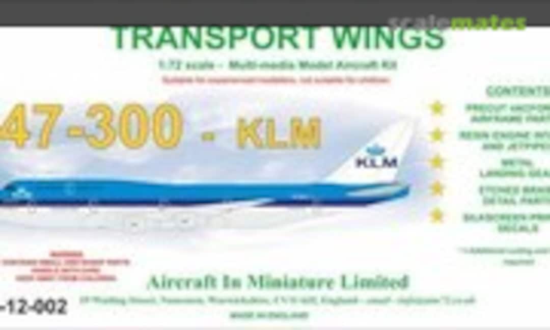 Boeing 747-300 KLM (Aircraft In Miniature Ltd TW72-12-002)