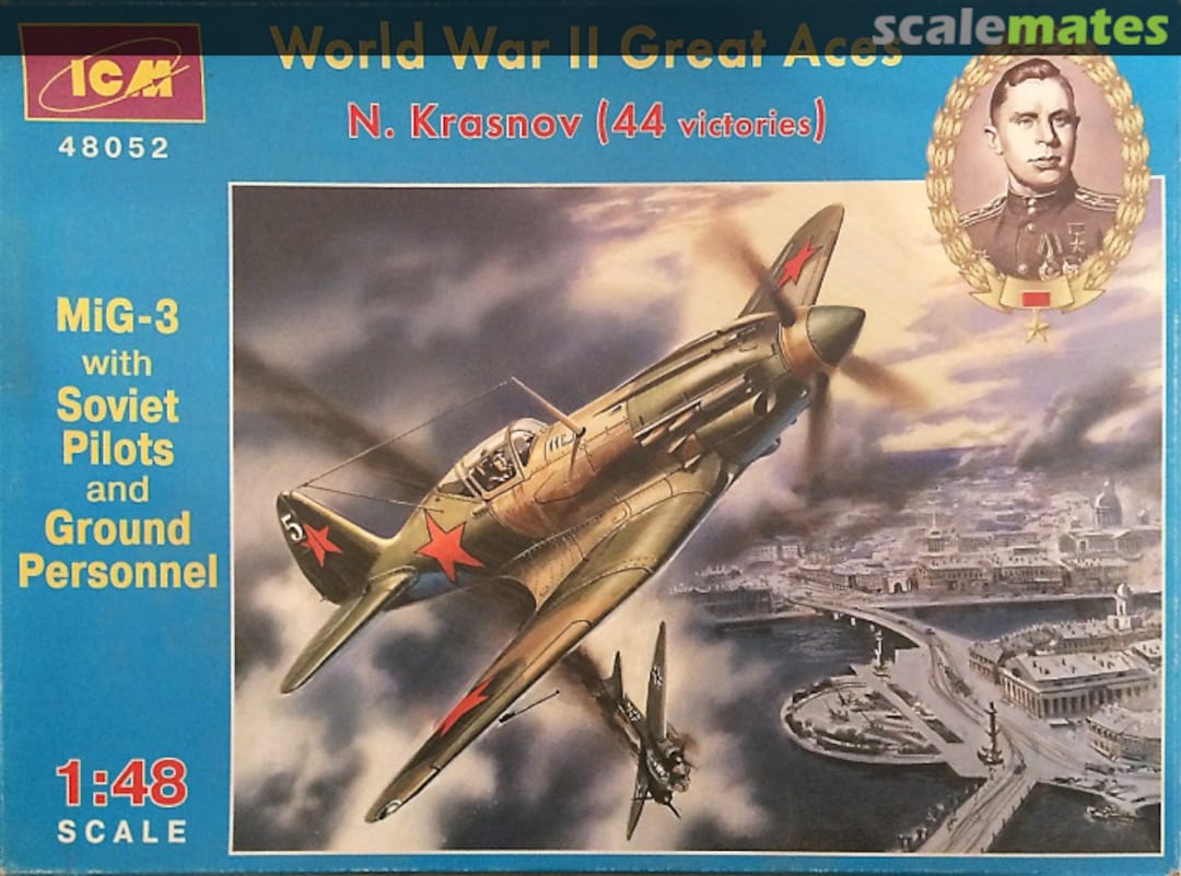 Boxart MiG-3 48052 ICM Boxart MiG-3 48052 ICM