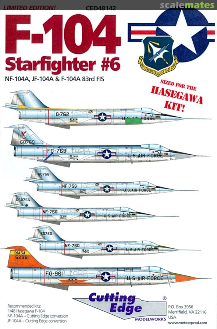 Boxart F-104 Starfighter #6 CED48142 Cutting Edge Modelworks Boxart F-104 Starfighter #6 CED48142 Cutting Edge Modelworks