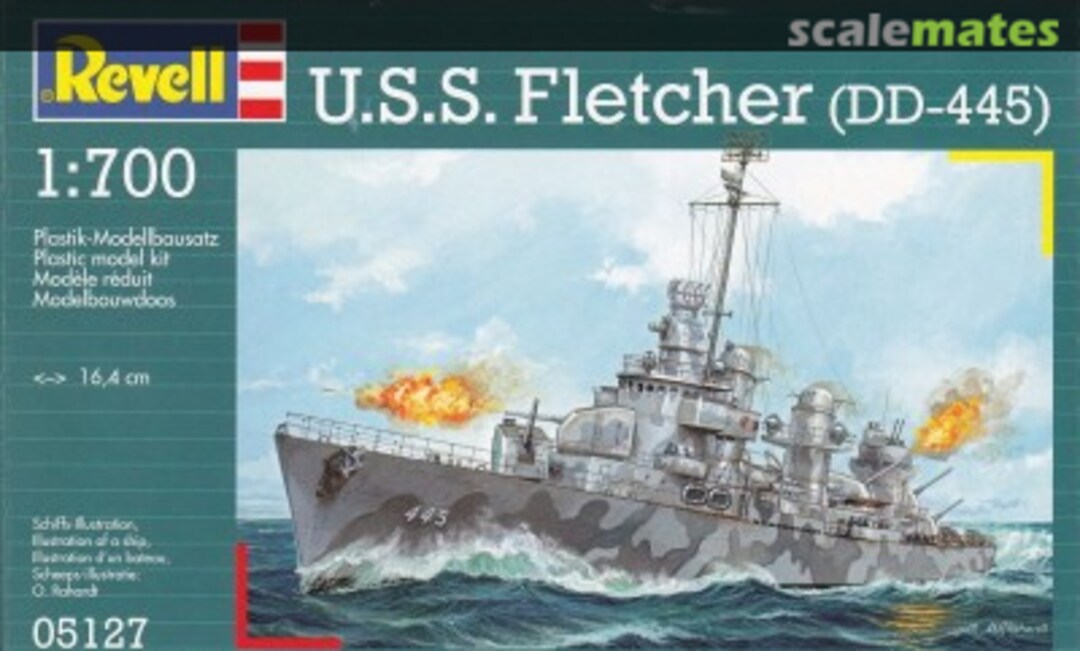 Boxart U.S.S. Fletcher (DD-445) 05127 Revell Boxart U.S.S. Fletcher (DD-445) 05127 Revell