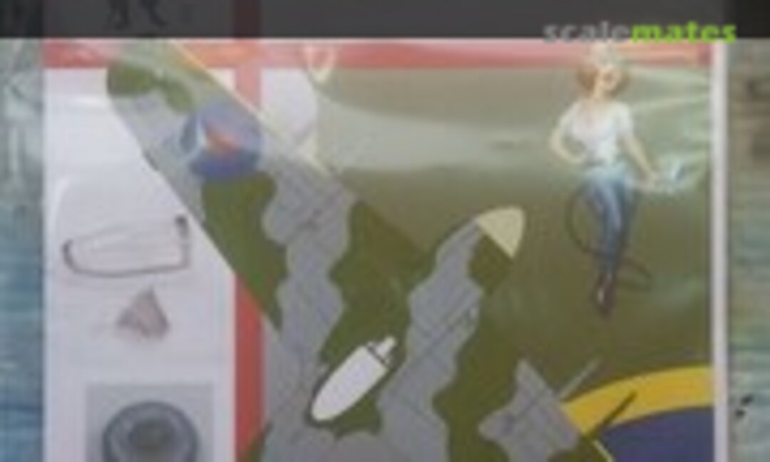 1:24 Airfix Hawker Typhoon canopy, clear parts, wheel and yellow leading edge (Miracle Masks 03) 03