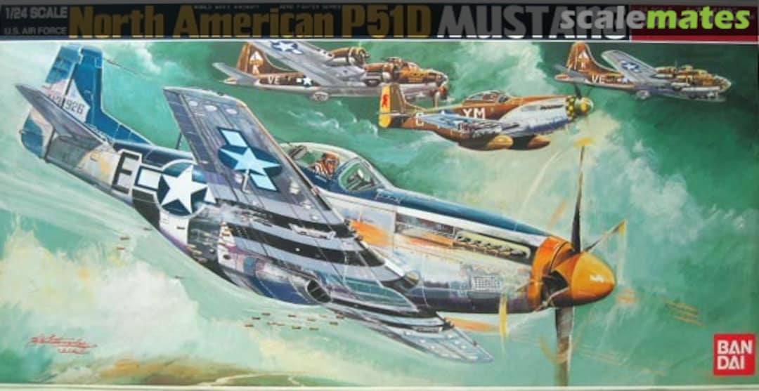 Boxart North American P-51D Mustang 0046782 Bandai Boxart North American P-51D Mustang 0046782 Bandai