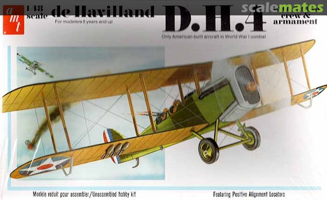 Boxart de Havilland D.H.4 with 2 man crew & armament T646 AMT