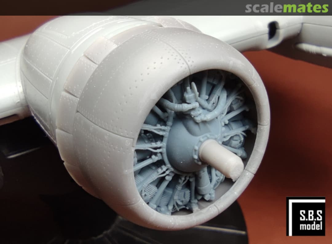 Boxart B-17F/G (Early) Engine & Cowling set SBS 48090 SBS Model Boxart B-17F/G (Early) Engine & Cowling set SBS 48090 SBS Model