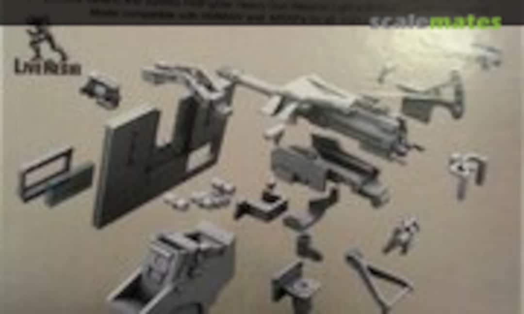 1:35 MK19-3 40mm Grenade Machine Gun on MK93 Machine Gun Mount # Set 5 (Live Resin LRE-35079) LRE-35079