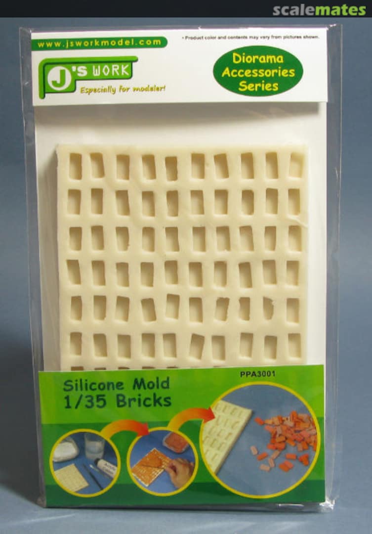 Boxart Silicone Mould For Brick PPA3001 J's Work Boxart Silicone Mould For Brick PPA3001 J's Work