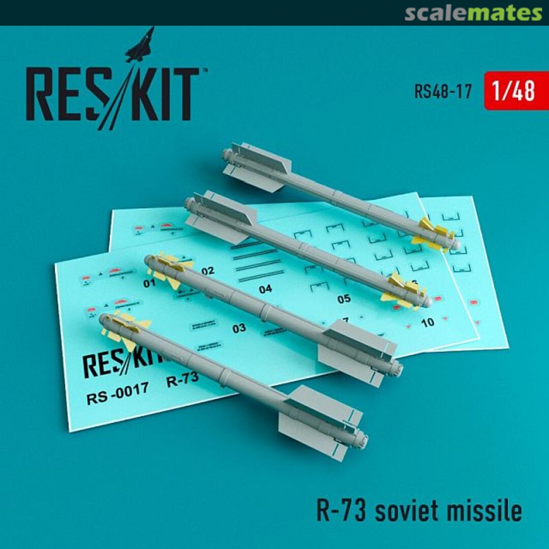 Boxart R-73 Soviet Missile (4 Pcs.) RS48-0017 ResKit Boxart R-73 Soviet Missile (4 Pcs.) RS48-0017 ResKit