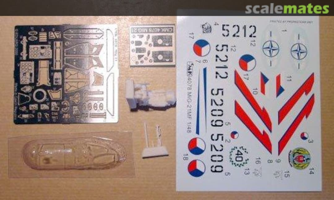 Boxart MiG-21 MF, conversion set 4078 CMK Boxart MiG-21 MF, conversion set 4078 CMK