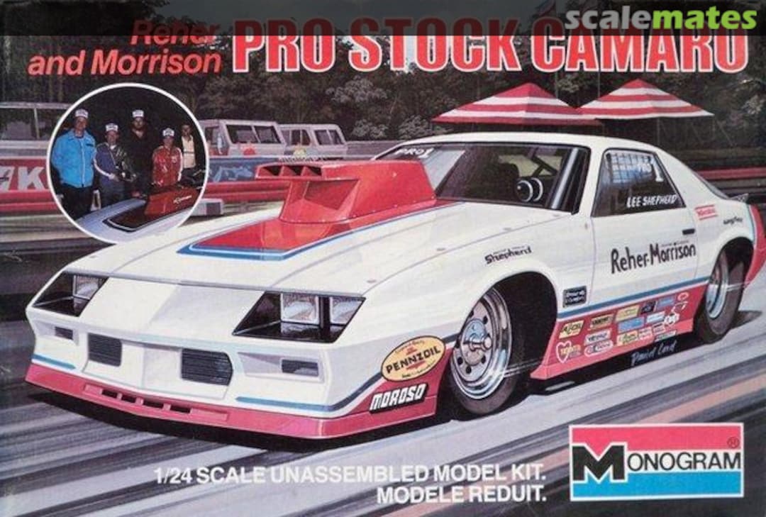 Boxart Reher and Morrison Pro Stock Camaro 2216 Monogram Boxart Reher and Morrison Pro Stock Camaro 2216 Monogram