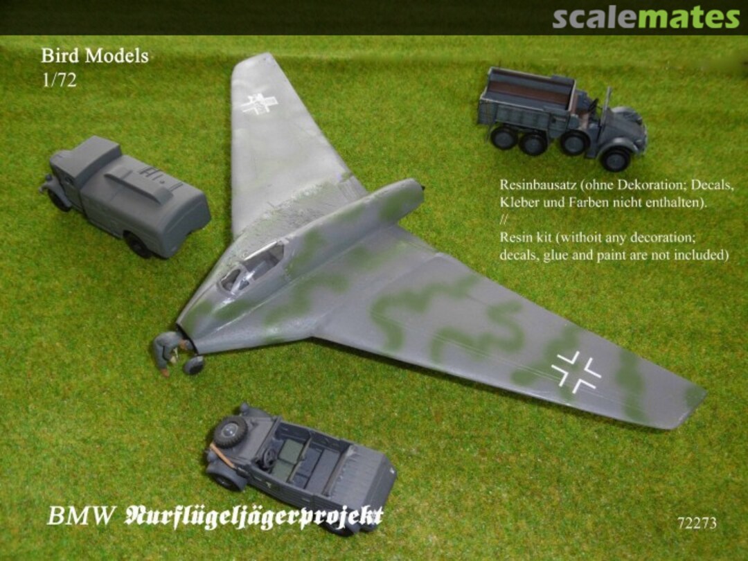 Boxart BMW Nurflügeljägerprojekt 1944 72273 Bird Models Boxart BMW Nurflügeljägerprojekt 1944 72273 Bird Models
