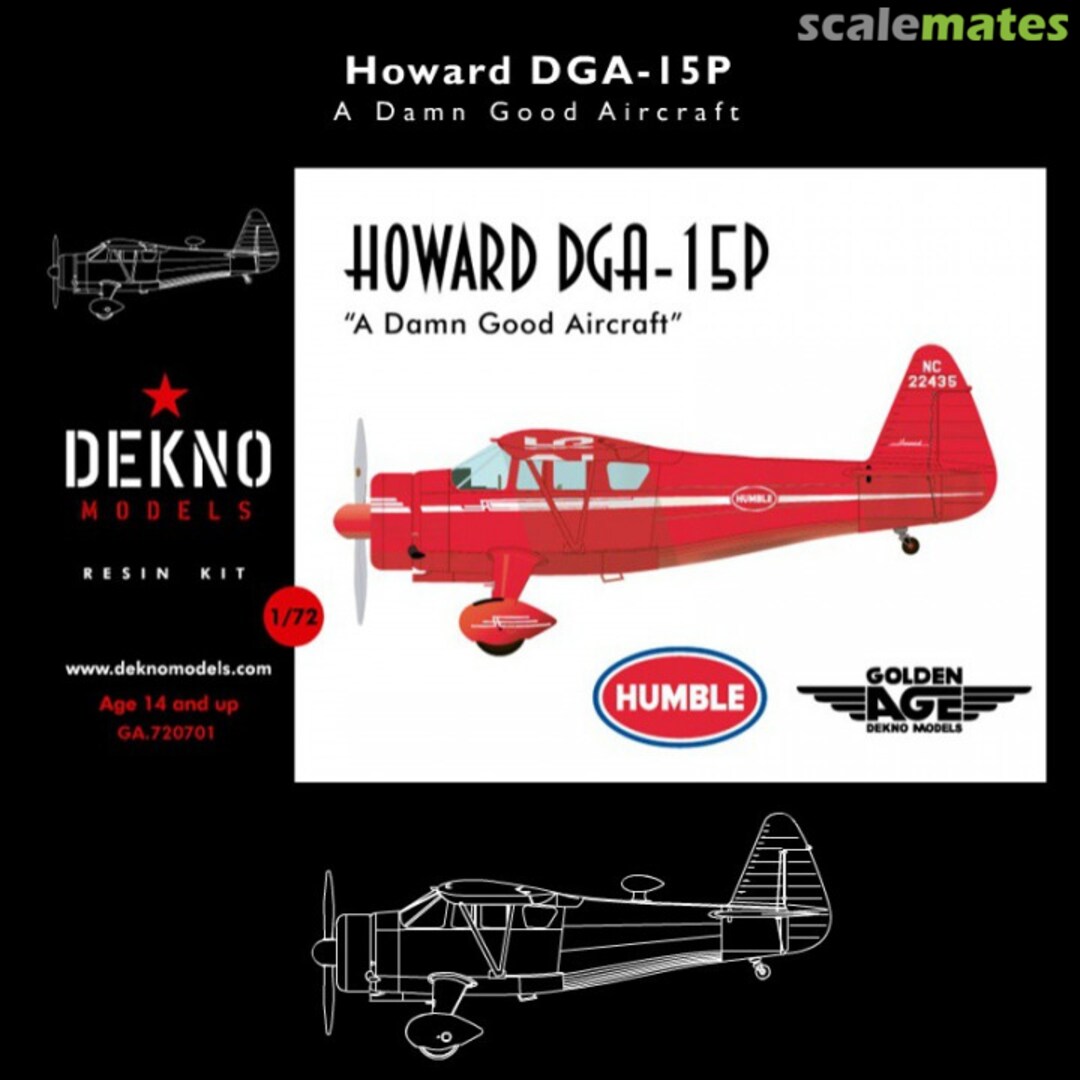 Boxart Howard DGA-15P GA.720701 Dekno Models Boxart Howard DGA-15P GA.720701 Dekno Models