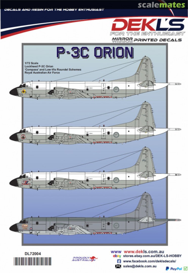 Boxart P-3C Orion DL72004 DEKL's