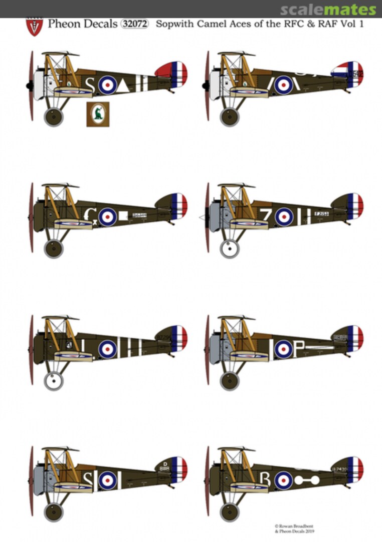 Boxart Sopwith Camel Aces of the RFC & RAF Vol 1 32072 Pheon Decals Boxart Sopwith Camel Aces of the RFC & RAF Vol 1 32072 Pheon Decals