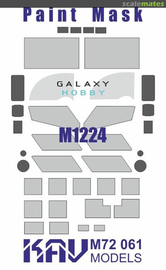 Boxart M1224 paint masks KAV M72 061 KAV models Boxart M1224 paint masks KAV M72 061 KAV models