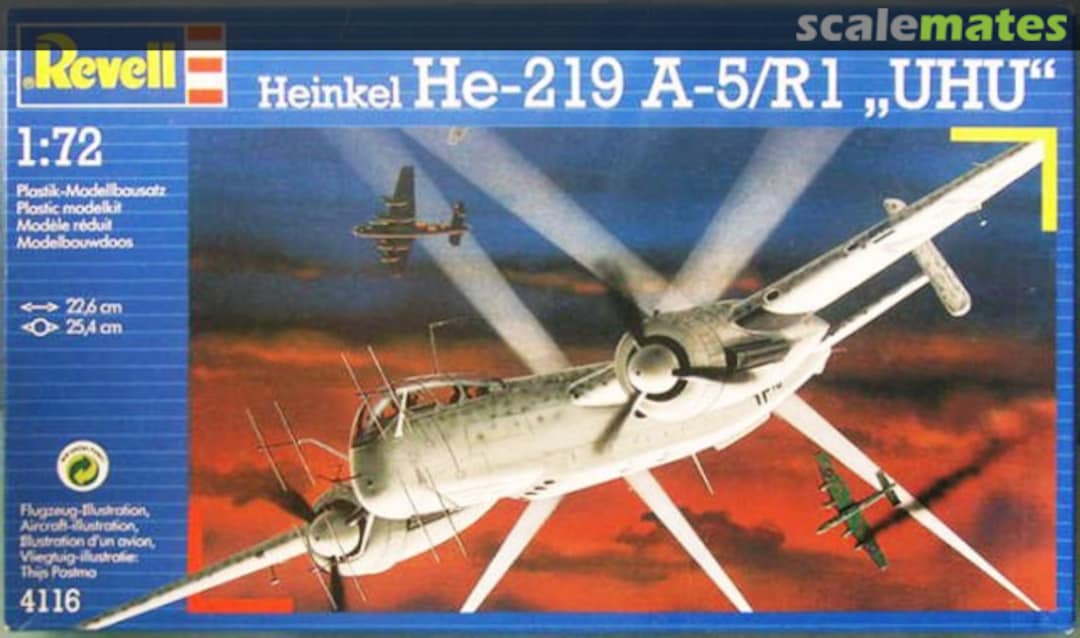 Boxart Heinkel He-219 A-5/R1 "Uhu" 4116 Revell Boxart Heinkel He-219 A-5/R1 "Uhu" 4116 Revell