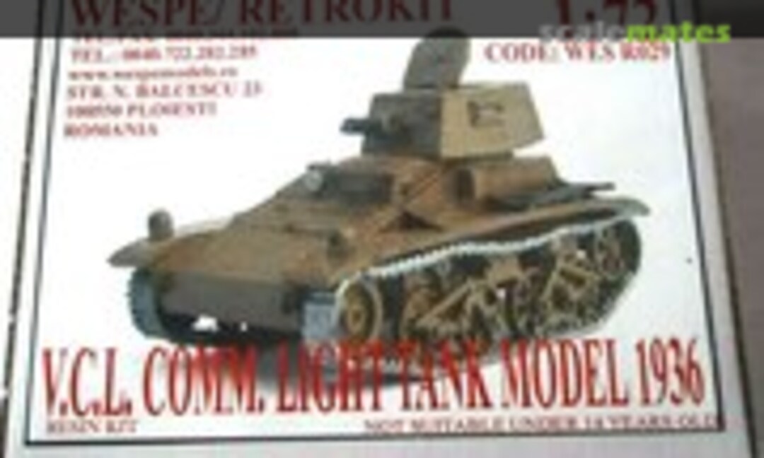 V.C.L. Comm. Light Tank Model 1936 (Wespe Models R029)