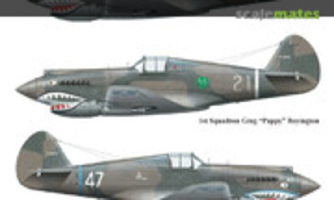 1:72 P-40s of the A.V.G. 1st and 2nd Pursuit Squadron (Eagle Editions EageCals EC72-176) EageCals EC72-176