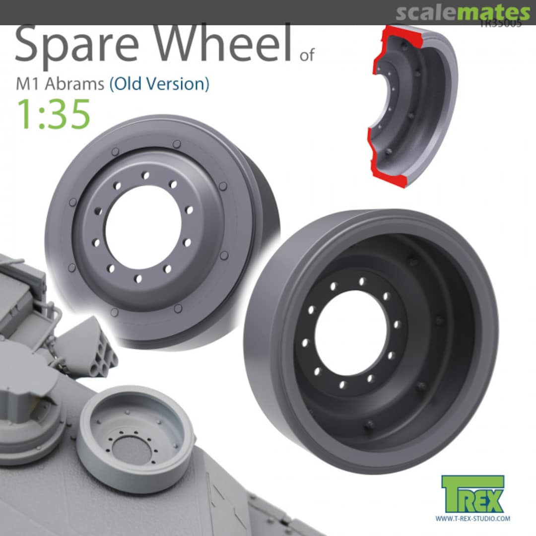 Boxart M1 Abrams Spare Wheels (Old Version) TR35005 T-Rex Studio Boxart M1 Abrams Spare Wheels (Old Version) TR35005 T-Rex Studio
