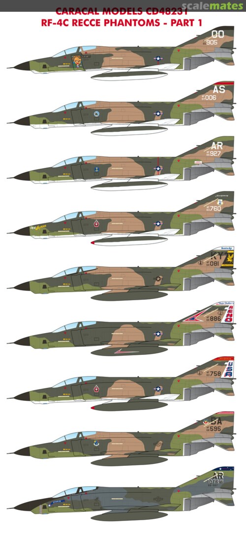 Boxart RF-4C Recce Phantoms CD48231 Caracal Models Boxart RF-4C Recce Phantoms CD48231 Caracal Models