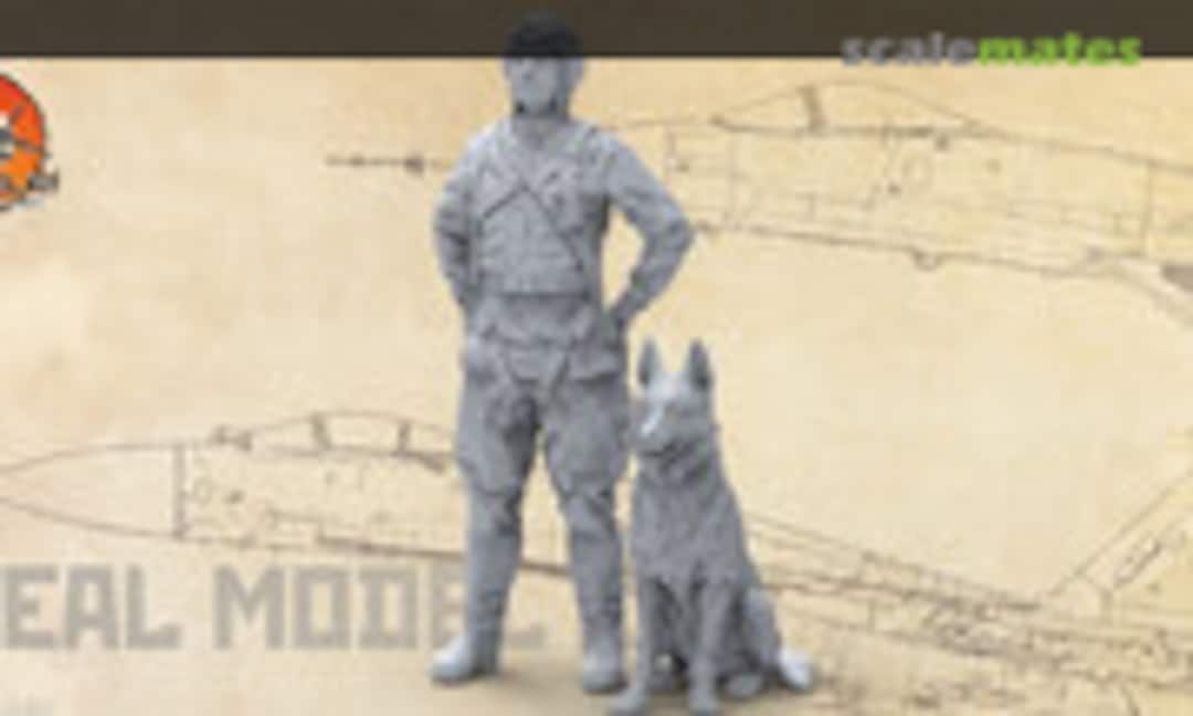 1:48 Soviet pilot with dog (shepherd) (Seal Model Kit SMK48053) SMK48053
