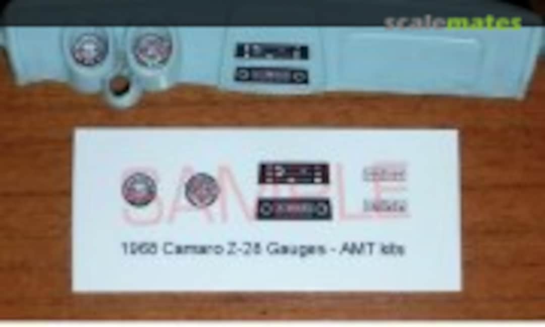 1:25 1968 CHEVROLET CAMARO Z28 GAUGE FACES (Best Model Car Parts )