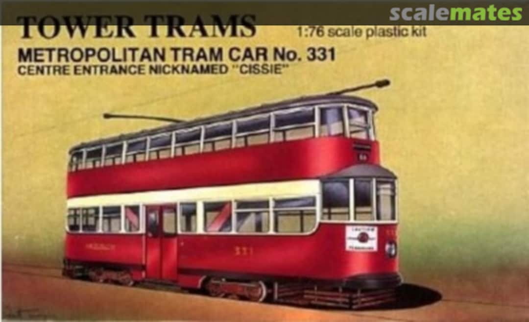 Boxart Metropolitan Tram Car No. 331 Tower Models Boxart Metropolitan Tram Car No. 331 Tower Models