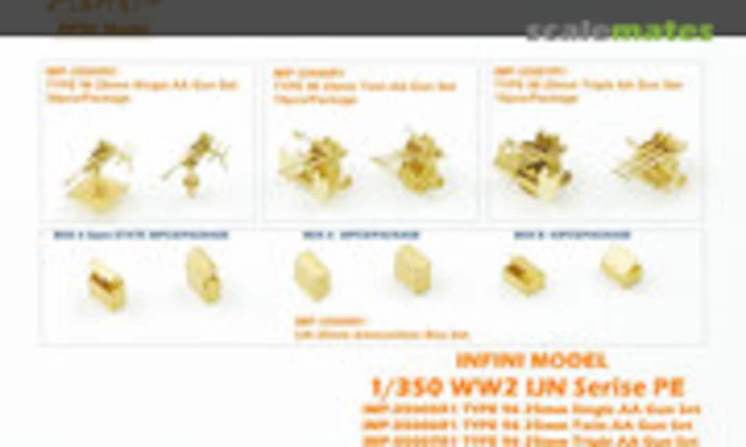 1:350 TYPE 96 25mm Twin Mount AA Gun Set (INFINI Model IMP-35006R1) IMP-35006R1