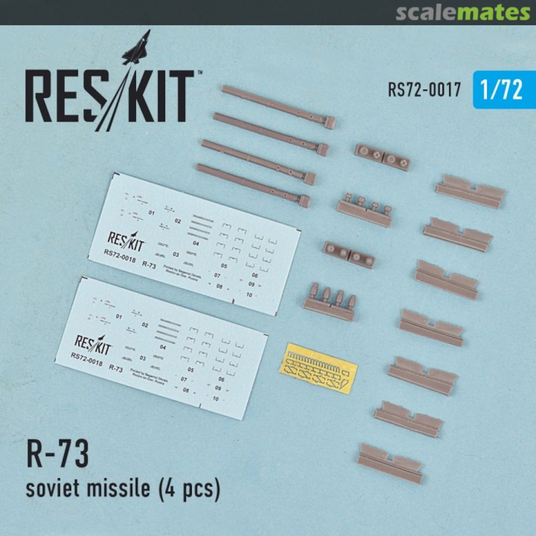 Boxart R-73 Soviet Missile (4Pcs.) RS72-0017 ResKit