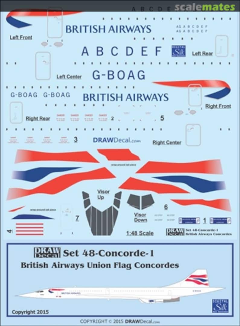 Boxart British Airways Union Flag Concorde 48-Concorde-1 Draw Decal Boxart British Airways Union Flag Concorde 48-Concorde-1 Draw Decal