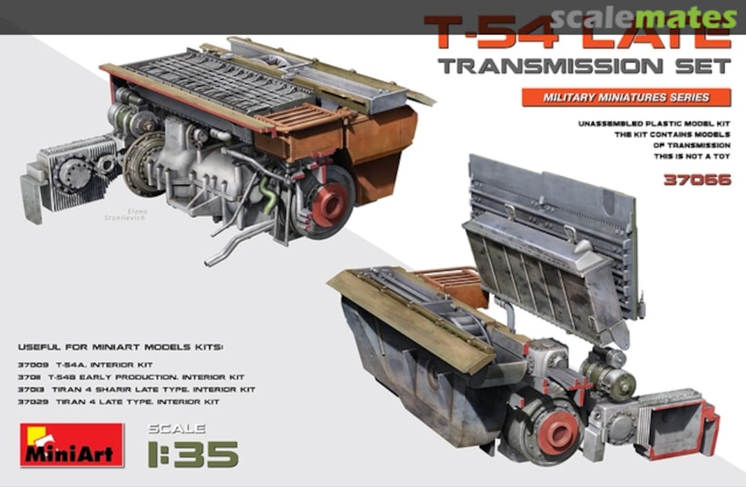 Boxart T-54 Late - Transmission set 37066 MiniArt Boxart T-54 Late - Transmission set 37066 MiniArt