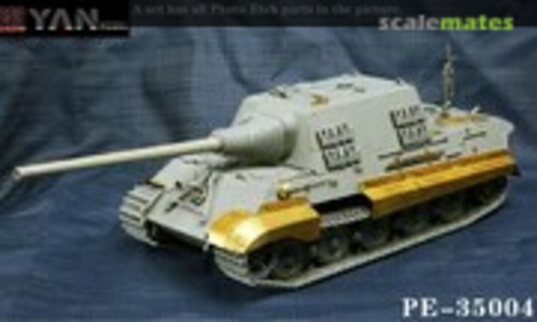1:35 WWII German Jagdtiger Heavy Tank Destoryer 2in1 PE set (Yan Model PE-35004) PE-35004