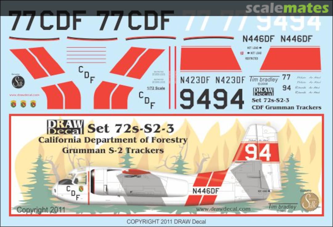 Boxart Grumman S-2 Tracker 72-S2-3 Draw Decal Boxart Grumman S-2 Tracker 72-S2-3 Draw Decal