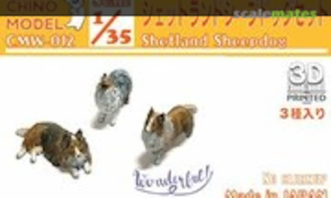 1:35 Shetland Sheepdog set (Chino Model CMW-012) CMW-012